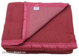 Traditie haar nakoming Europlaid Ovis Meriwool - zuiver wollen deken - kleur rose